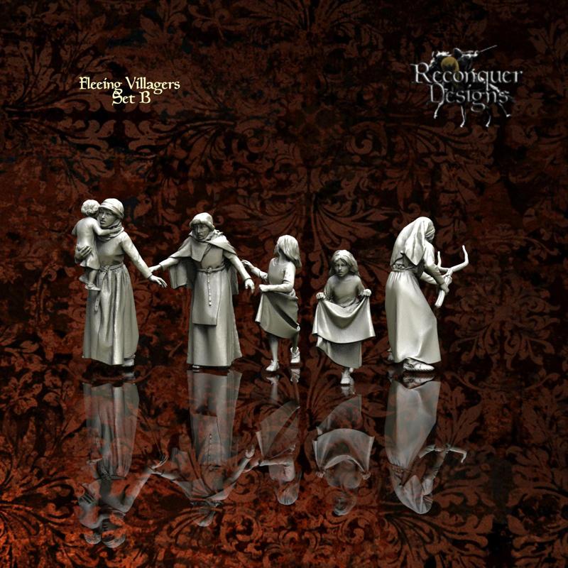Fleeing Villagers set B
