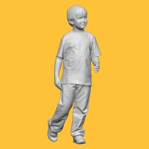 BOY WALKING  PEOPLE CHARACTER DIORAMA