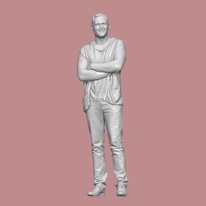 MAN STAND PEOPLE CHARACTER DIORAMA