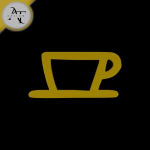 Simple Coffee Cup Symbol - 2D Art
