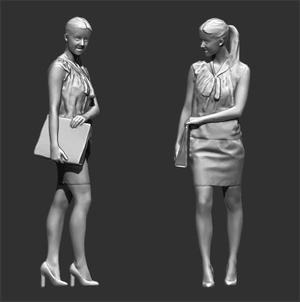 PEOPLE WOMEN W7  FIGURE DIORAMA