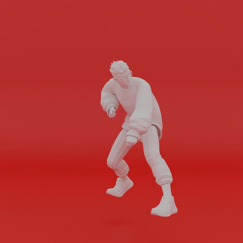 Character Pose Toy Man Miniature Figure 003