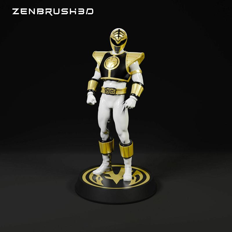 WHITE RANGER - MORPHIN POWER RANGERS 3D PRINTING - STL