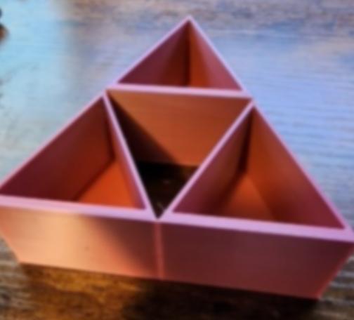 zelda triforce desk container