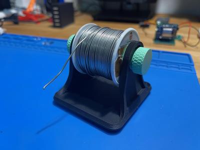 Solder wire spool holder