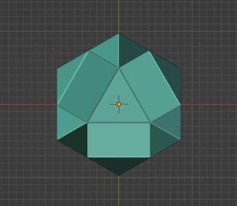 Triangle extrude