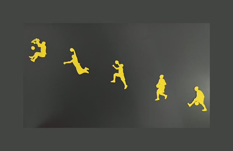 "Basketball Player in Action" Wall Art #1