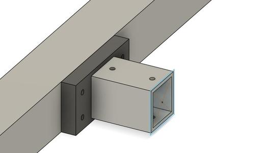 Internal Tube Mount for 50x50 Tube 