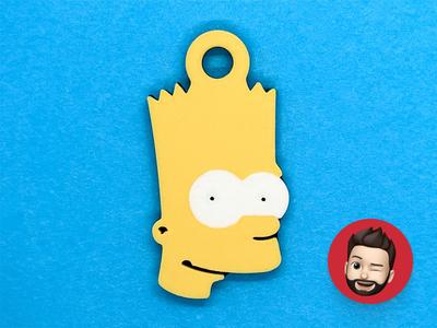 The Simpsons Bart keychain