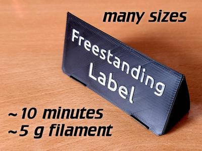 minimalistic folding label
