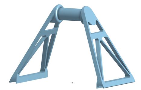 Creality K1 & K1C top mounted filament spool holder (new version 2) for TPU, etc.
