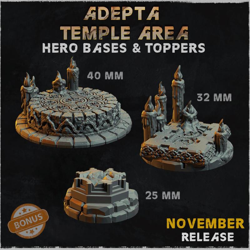 Hero Bases & Toppers - Adepta Temple Area