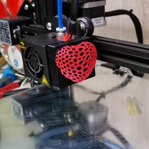 Voronoi Heart Ender Cooling Fan Cover