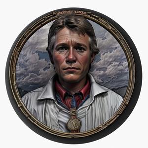 Marty McFly (Back to the Future) medallion pendant