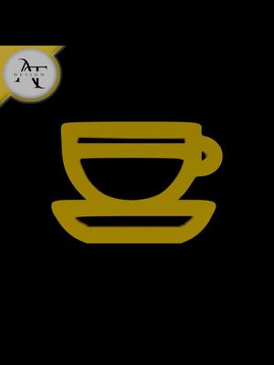 Simple Coffee Cup Symbol - 2D Art
