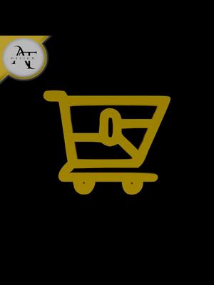 Simple Shopping Cart Symbol - 2D Art 