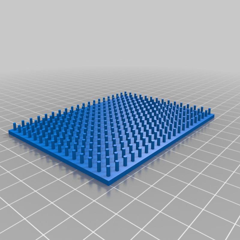 Customizable perler bead pegboard