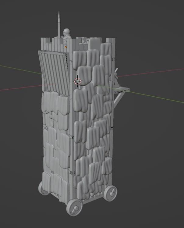 6-15mm Medieval Siege Towers HYW-11