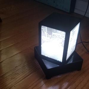 rotating lithophane cube