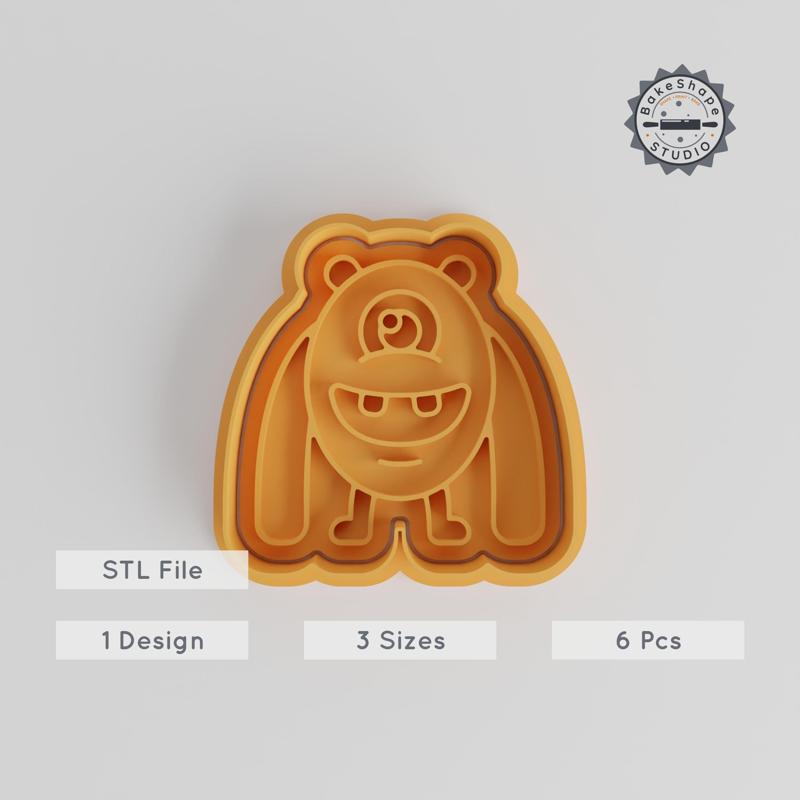 Long Big Arm Monster Cookie Cutter & Stamp Set, Cartoon Arm Shape, S/M/L Sizes, 6 Piece Collection PRODUCT_3023