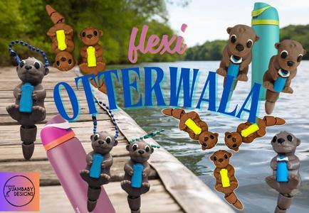 Otterwala Flexi-- Little otter with his favorite Owala