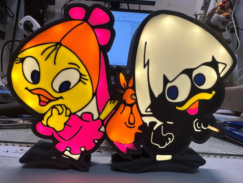 calimero et priscilla box LED