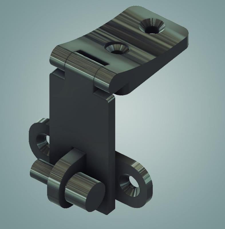Perfect door latch - Print-In-Place