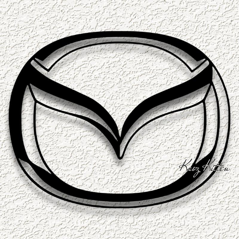 mazda emblem car logo WALL ART HOME DECOR