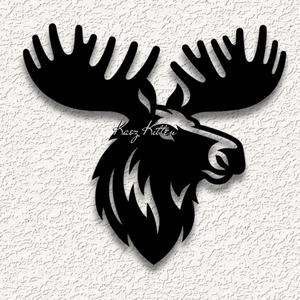 moose head bust wall art home decor
