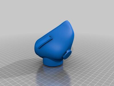 Covid-19 Nanohack v2.0 Copper3D with exhale air valve and other tweaks
