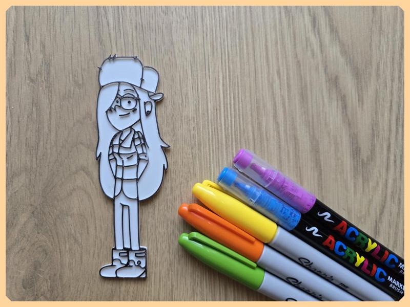 Wendy Corduroy Gravity Falls Diy Coloring No Ams