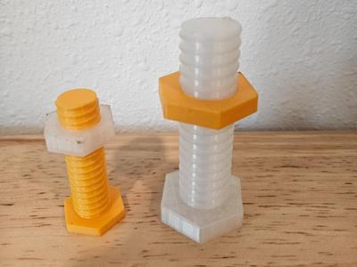 Bolt and Nut Fits 1.5 inch (32mm) socket