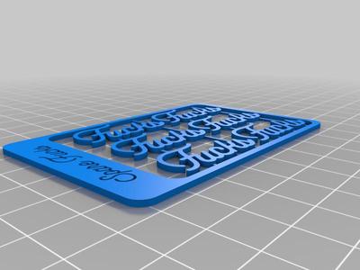 Spare f*cks to give business card