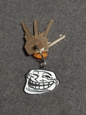 Troll face meme Keychain