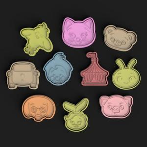 CUTTERS + STAMPS THE CLOWN PLIM PLIM / PLIM PLIM CUTTERS + STAMPS