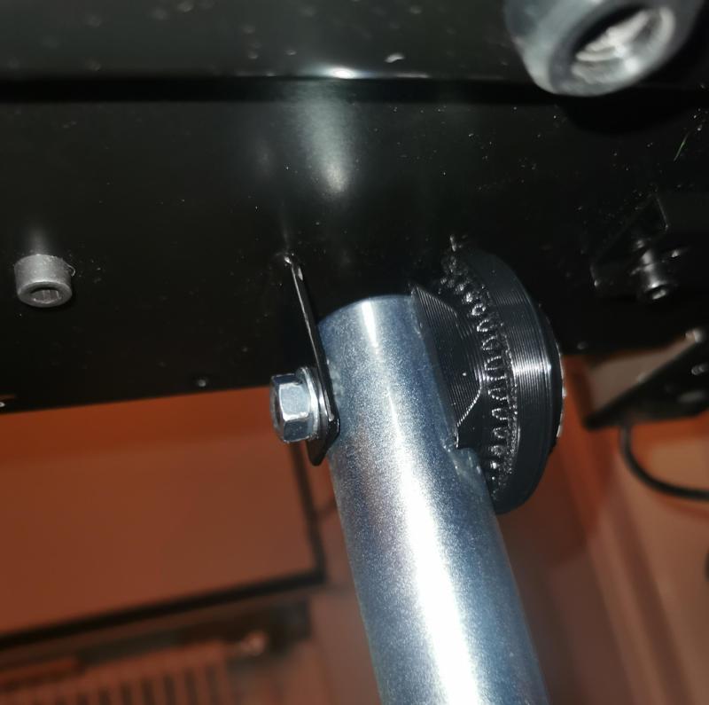 Better Lock for wheel stand pro sim racing wheel stand