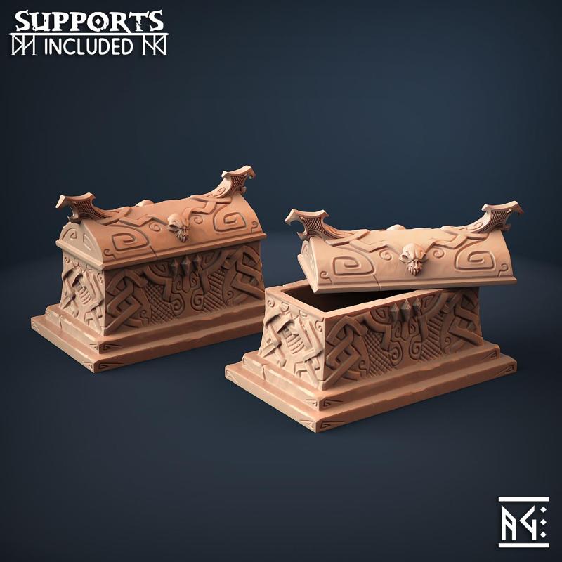Draugr Coffin - Darkness of the Lich Lord Terrain Piece