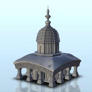 Indian temple with pillars 13 - Medieval Asia Feudal Asian Traditionnal Ninja Oriental