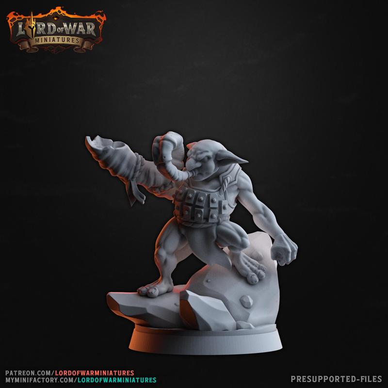 Hero Howling Mountain Goblin - Presupported