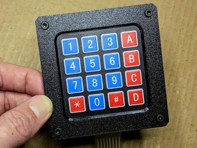 Cover for 4x4 membrane keypad