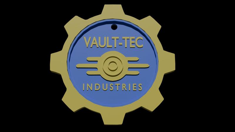 Vault-Tec Logo Keychain