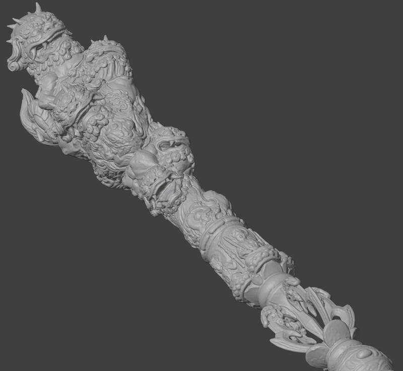 Wind Bear Staff - Black Myth Wukong