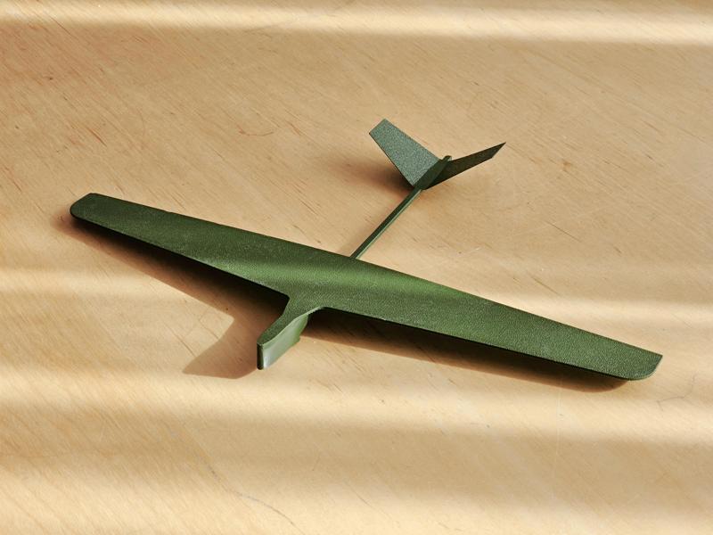 Sturdy Glider for Rubber Band Launch STEP File Included