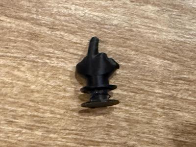 Middle Finger Croc Charm