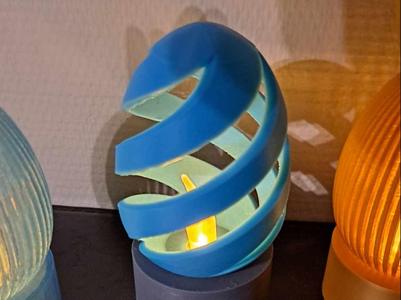 Easter egg with led light 