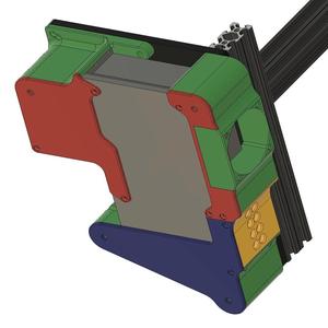 Ender 2 Bottom assembly for power supply