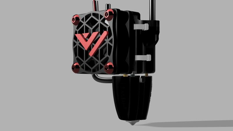 Vz-Bot Printhead Rapido Heatsink Duct 3010 Fan