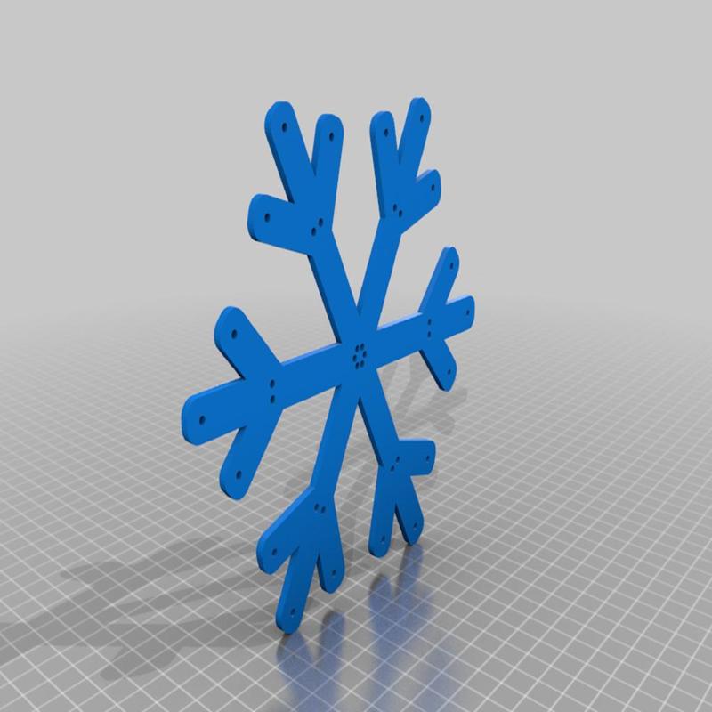 EL wire snowflake