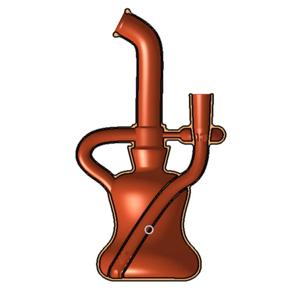 Classic recycler bong