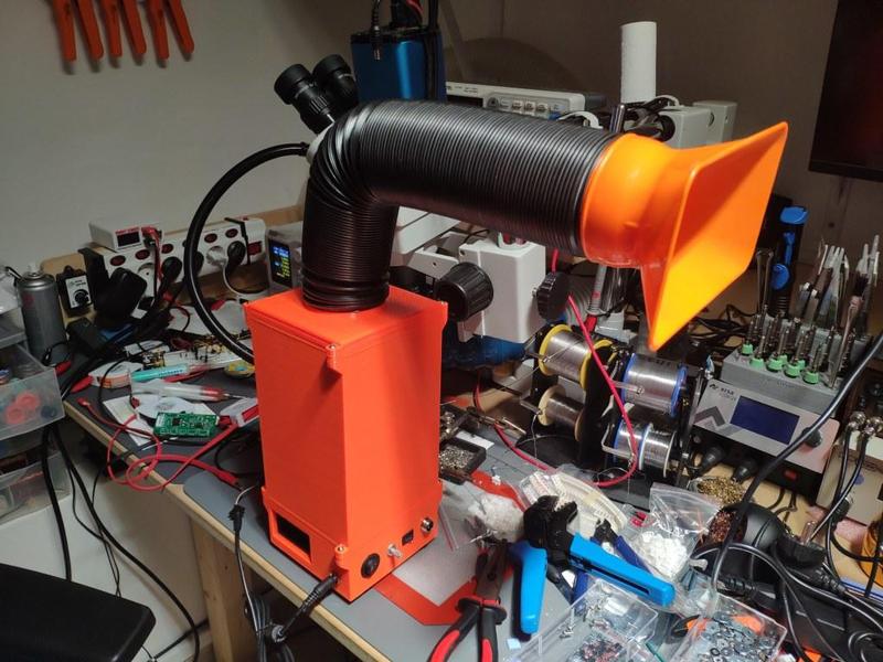 Smoke Absorver for Soldering/3D Printer enclosures and others